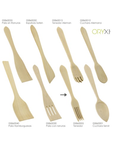 Tenedor Cocina Madera Oryx 30 cm.