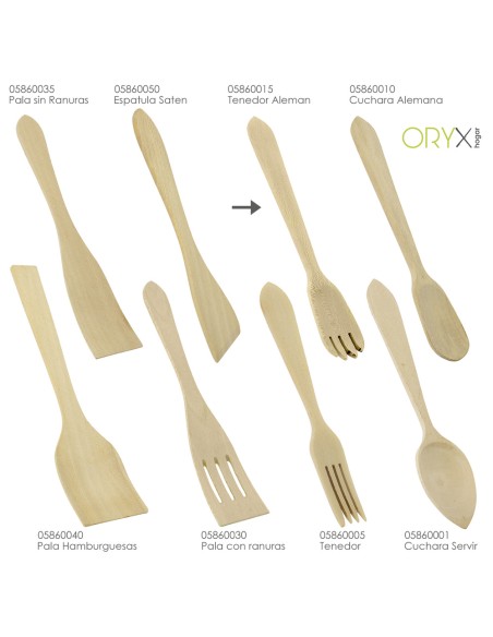 Tenedor Aleman Cocina Madera Oryx 30 cm.