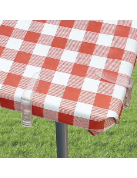 Sujeta Manteles Transparentes Con Muelle Extrafuerte 4 Piezas