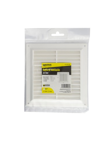 Rejilla Plastico Sobreponer Con Malla Posterior 17x17 cm.