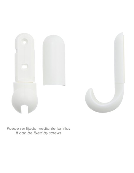 Colgador Adhesivo / Atornillable Blanco