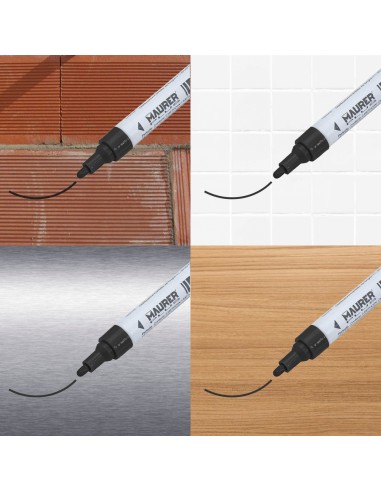 Rotulador Marcador Obra Profesional Pintura Permanente Negro