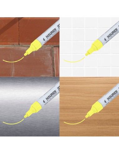 Rotulador Marcador Obra Profesional Pintura Permanente Amarillo