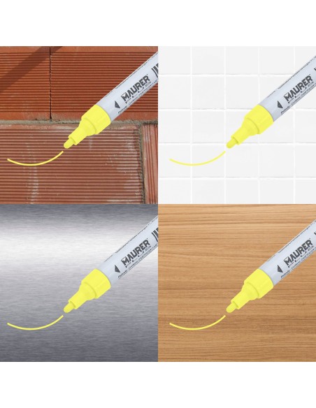 Rotulador Marcador Obra Profesional Pintura Permanente Amarillo