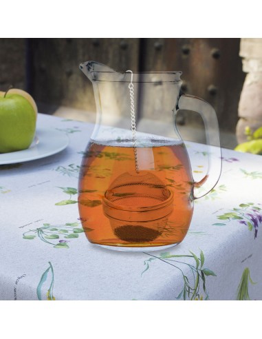 Bola Malla Para Especias / Te / Legumbres Acero Inoxidable Ø 9 cm. Con Cadena