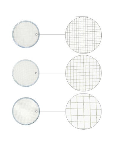 Harinero Tamizador Acero Inoxidable Ø 20 cm. Con 3 Mallas Intercambiables
