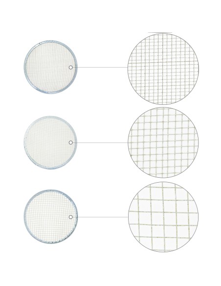 Harinero Tamizador Acero Inoxidable Ø 20 cm. Con 3 Mallas Intercambiables