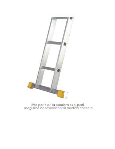 Contera Larguero Escalera 2 y 3 tramos / Escalera Multiposicional con Perfil 58 mm. Versión 2019