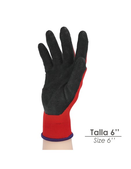 Guantes Latex / Nylon Gripflex Talla 6"