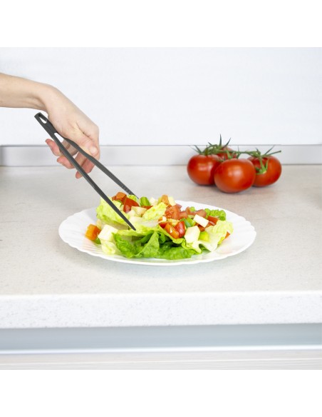 Pinzas De Cocina, Color Negro, Fabricadas en Nylon, 30cm.