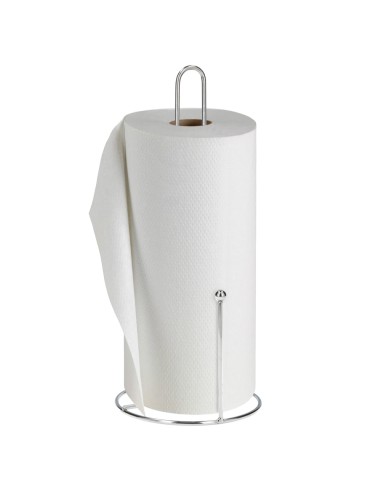 Portarrollos Papel Cocina Vertical, Cromado, 13x29 cm.