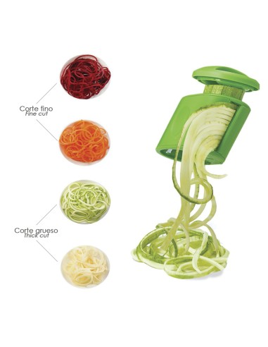 Cortador De Verduras Doble Cuchilla Inoxidable, Forma En Espiral