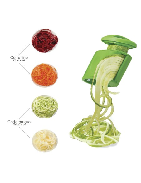 Cortador De Verduras Doble Cuchilla Inoxidable, Forma En Espiral