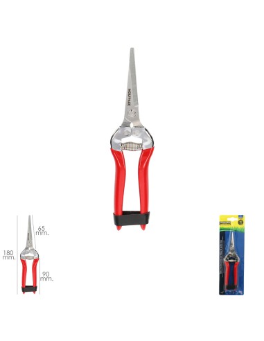 Tijeras Recolectoras 180 mm. 1 Mano P-1652, Hojas de Acero Inoxidable