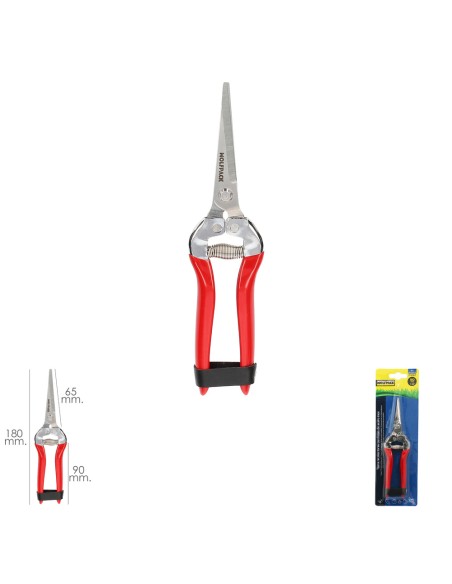 Tijeras Recolectoras 180 mm. 1 Mano P-1652, Hojas de Acero Inoxidable