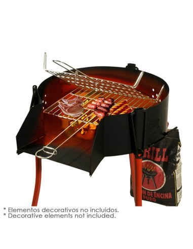 Barbacoa Rustica Multiusos Ø 50 cm. Valida Para Carbon, Leña y Paelleros.