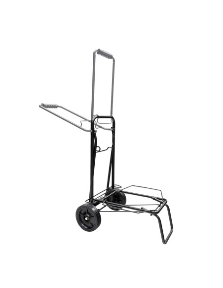 Carretilla Plegable Metalica De Carga - Porta Maletas Con Cuerda Elastica 93,5x33x44 cm. Carro De Transporte 50 Kg.