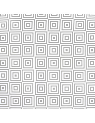 Mantel Hule Rectangular Rombos Grises Impermeable Antimanchas PVC 140x250 cm. Recortable Uso Interior y Exterior