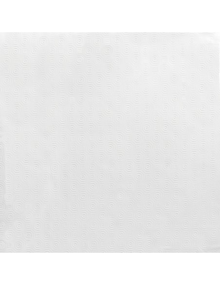 Mantel Hule Muleton Rectangular Blanco Impermeable Antimanchas PVC 140x250 cm. Recortable Uso Interior y Exterior
