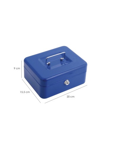 Caja Caudales Wolfpack Pintada Nº 2 200x155 mm. Con Bandeja Interior