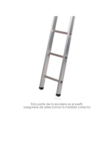 Contera Para Escalera Pronor 2 Tramos Con 10+10 Peldaños ( Perfil 66 mm.)