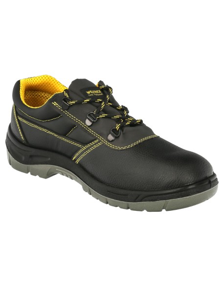 Zapatos Seguridad S3 Piel Negra Wolfpack Nº 40 Vestuario Laboral,calzado Seguridad, Botas Trabajo.
