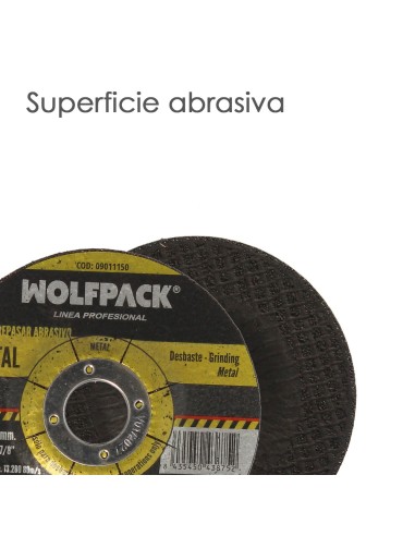 Disco Repasar Abrasivo Ø 115 x Ø 22 mm. Espesor 6,4 mm. Disco Radial / Amoladora Universal Compatible Con Todas Las Amoladoras