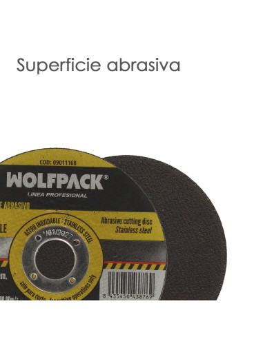 Disco Corte Abrasivo Acero Inoxidable Ø 125x Ø 22,2 mm Espesor 1,0 mm. Disco Radial / Amoladora Universal