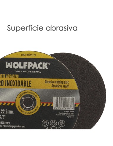Disco Corte Abrasivo Acero Inoxidable Ø 230x Ø 22,2 mm Espesor 1,9 mm Disco Radial / Amoladora Universal Con Todas Las Amoladora