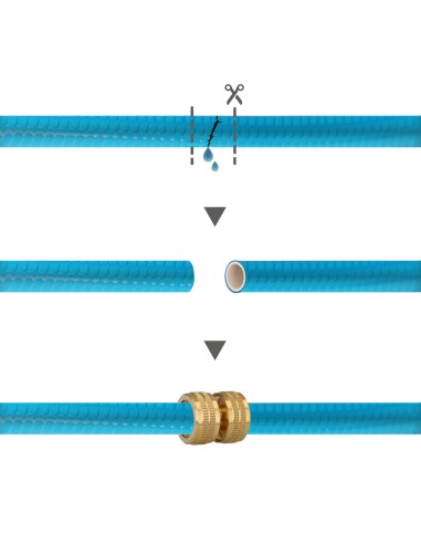 Reparador Laton Para Mangueras 3/4". Blister 1 pieza