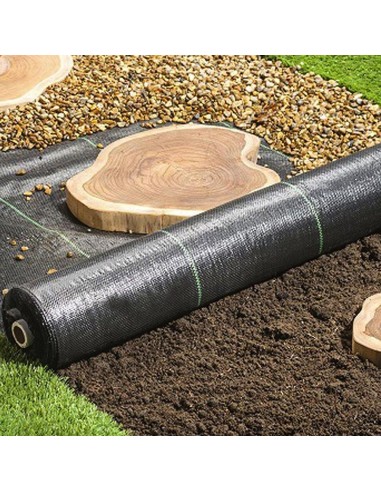 Malla Antihierbas (Rollo 0,9x10 Metros) Malla Anti Maleza, Malla Geotextil Jardin, Tela Anti Hierbas Jardin,