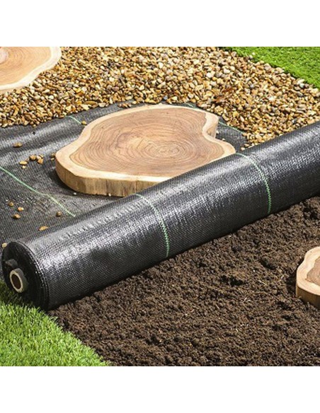 Malla Antihierbas (Rollo 2,1x100 Metros) Malla Anti Maleza, Malla Geotextil Jardin, Tela Anti Hierbas Jardin,