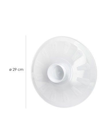 Tapa Plastico Giratortillas Oryx Ø 29cm. (Tapa Vuelve Tortillas, Tapa Giratortillas, Tapa Gira Tortillas)