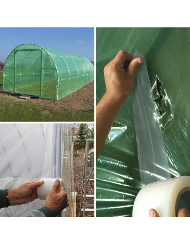 Cinta Para Reparacion Invernaderos 10 cm. x 33 metros. Cinta Adhesiva Reparacion Alta Resistencia