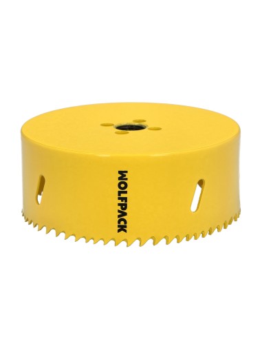 Corona Sierra Bimetal Ø 114 mm. Templado Termico, Base Reforzada. Corona Madera, Broca Agujeros Madera, Acero, Hierro, Plasticos