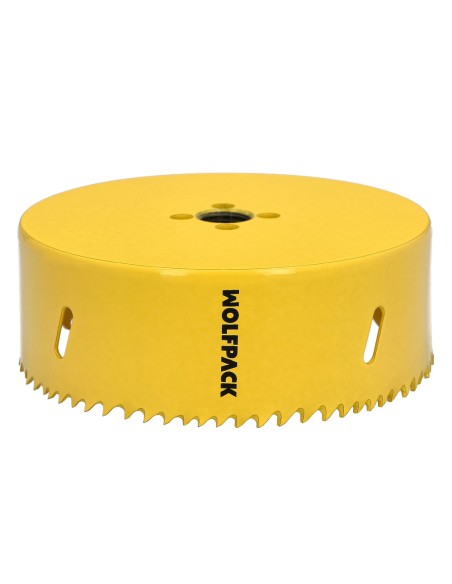 Corona Sierra Bimetal Ø 127 mm. Templado Termico, Base Reforzada. Corona Madera, Broca Agujeros Madera, Acero, Hierro, Plasticos