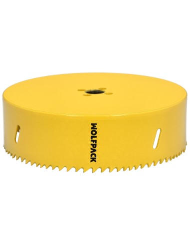 Corona Sierra Bimetal Ø 152 mm. Templado Termico, Base Reforzada. Corona Madera, Broca Agujeros Madera, Acero, Hierro, Plasticos