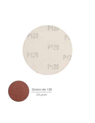 Lija Recambio Velcro Para Amoladora Ø 180 mm. grano 120 (10 Piezas)