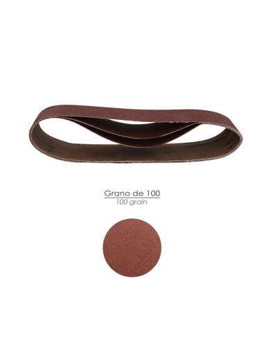 Lija Recambio Banda 75x457 mm. Grano 100 (3 Piezas)