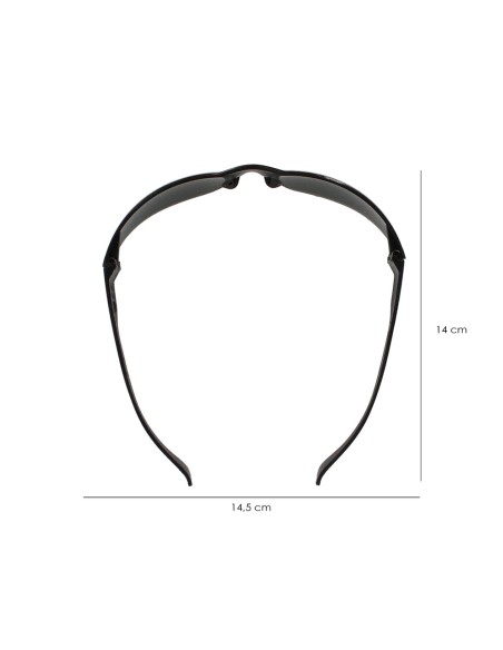 Gafas Proteccion Con Patillas Flexibles Certificación EN166. Lente Color Gris. Gafas Protección Gafas Trabajo