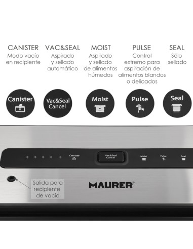 Maquina Envasar Al Vacio Maurer 130W.