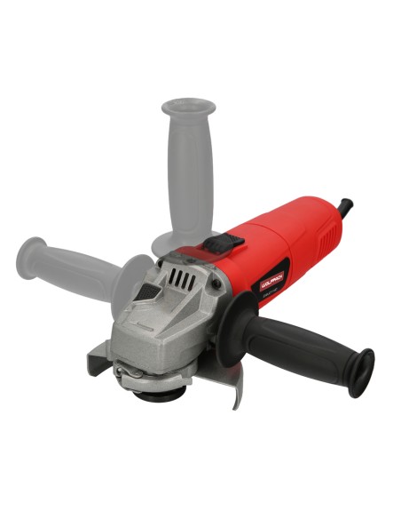 Amoladora Angular 900 Watt. Disco Ø 115 mm. 11.000 R.P.M. Mango 3 Posiciones Eje M14 Protector Disco Ajustable, Anti arranque