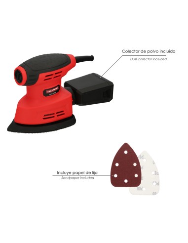 Lijadora Wolfpack Delta 220 Watt. Lijadora Mouse Multifunción. Decapado, Lijado, Eliminar Oxido, etc.