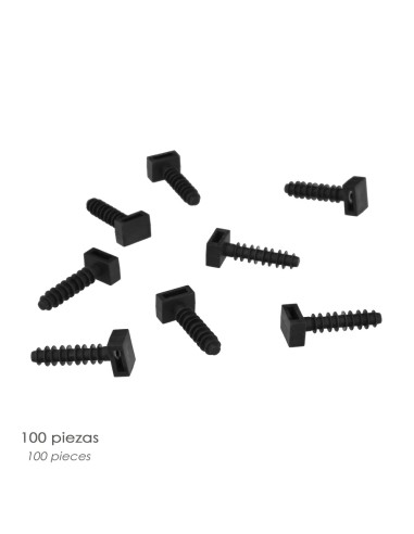 Taco Fijación Brida Nylon Negro 8 mm. (Bolsa 100 Unidades)