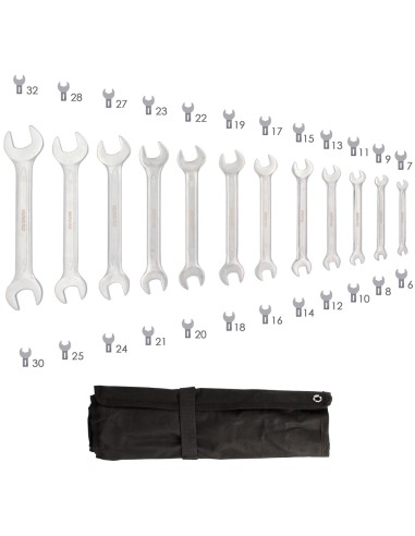 Juego Llaves Fijas Wolfpack Plus 12 Piezas