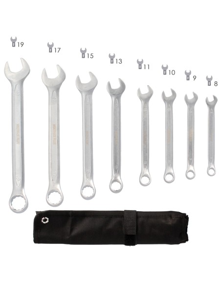 Juego Llaves Combinadas Wolfpack Plus 8 Piezas