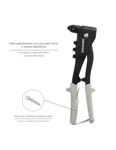 Remachadora Profesional Forjada 1 Mano