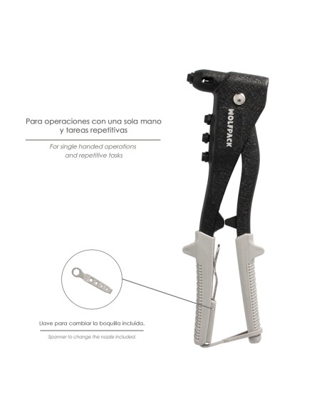 Remachadora Profesional Forjada 1 Mano