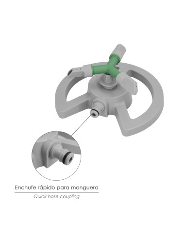 Aspersor Plastico Giratorio 3 Brazos.