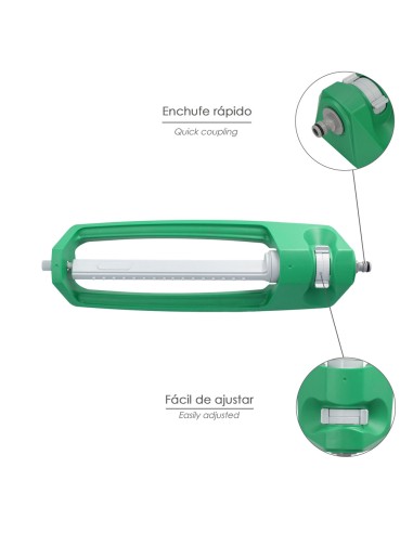 Aspersor plástico oscilante 16 agujeros